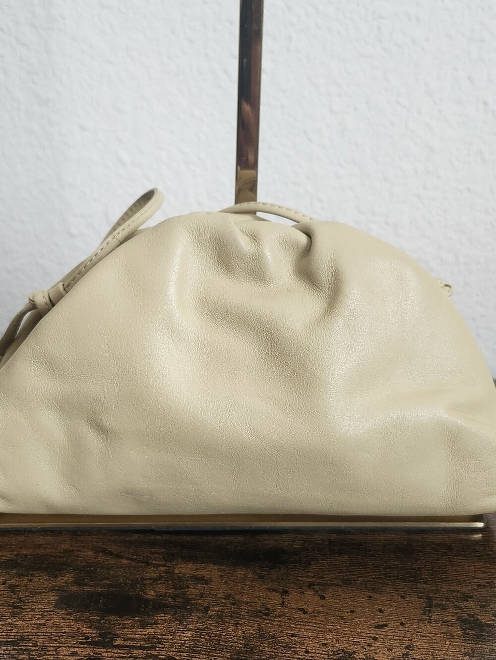 Bottega Veneta Butter Calfskin The Mini Pouch Almond